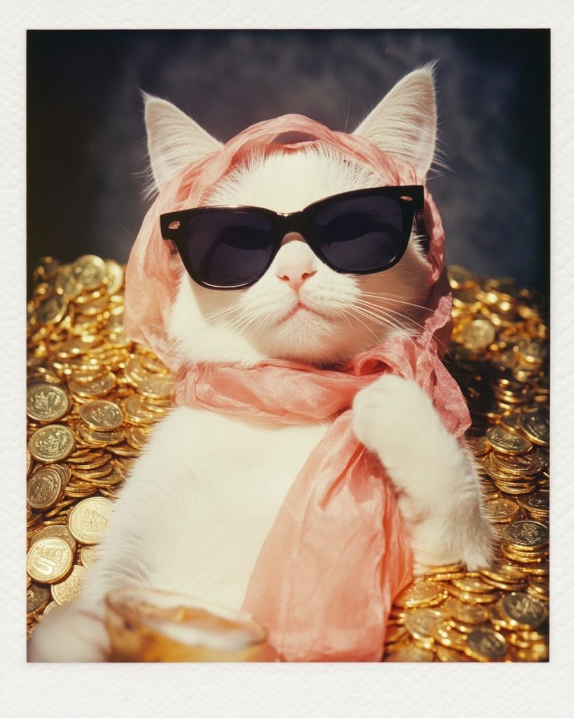Snob Cat in gold